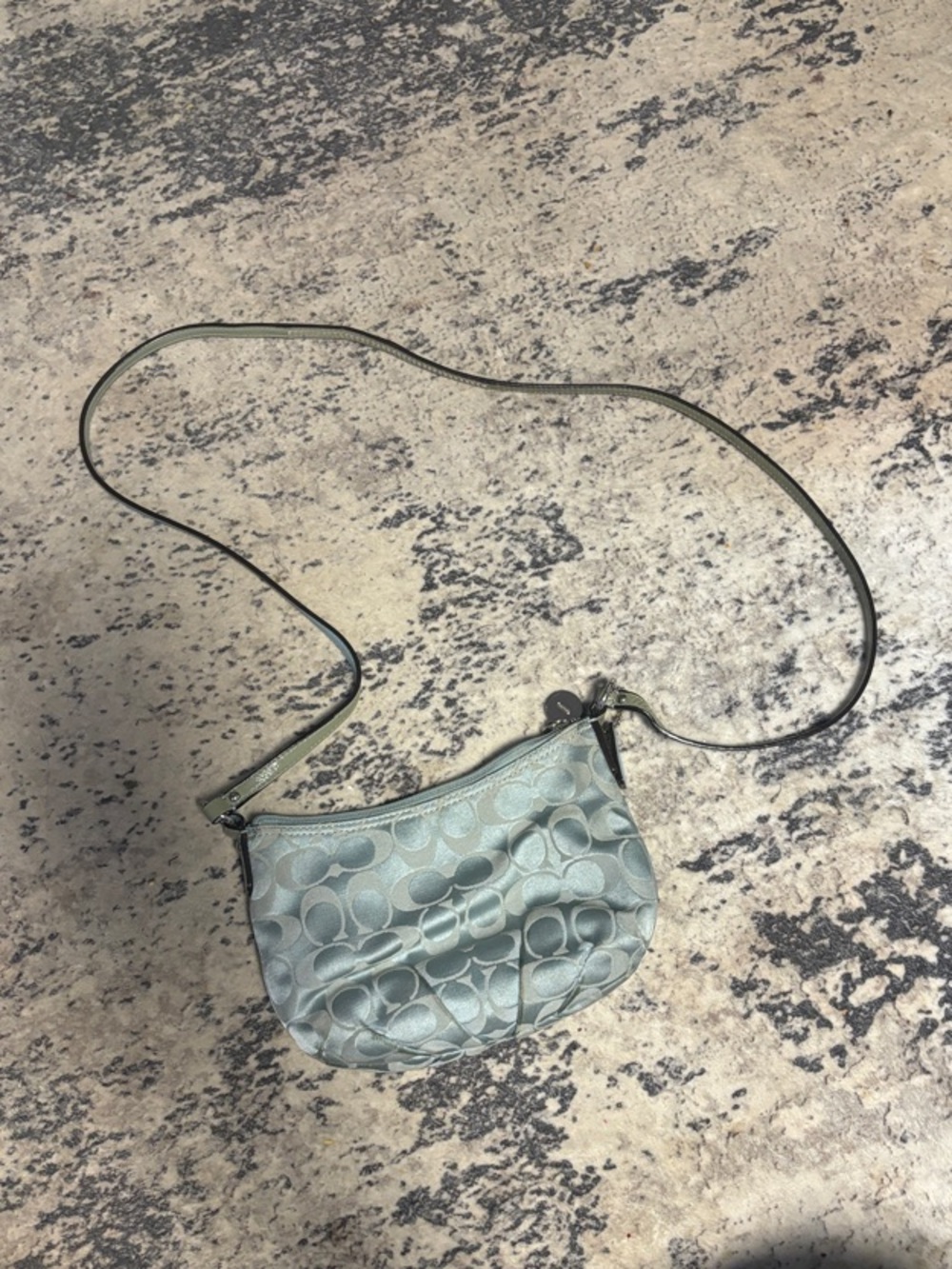 Coach Pale Blue Signature Crossbody Bag